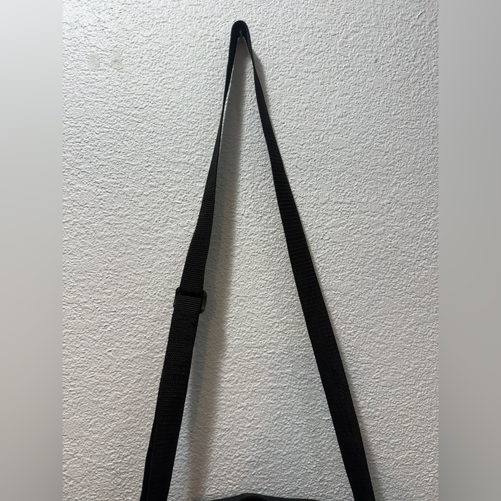 VTG 90s Y2K Mudd Black Messenger Bag Crossbody Canvas Pockets School Goth - Picture 6 of 10